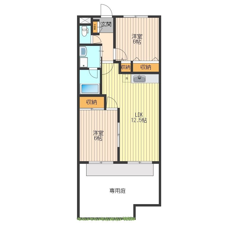 緑山ハイツＣ 間取り図