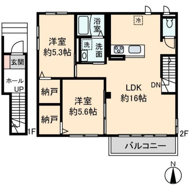 ＳＩＬＫＹＨＥＩＭ B棟 間取り図