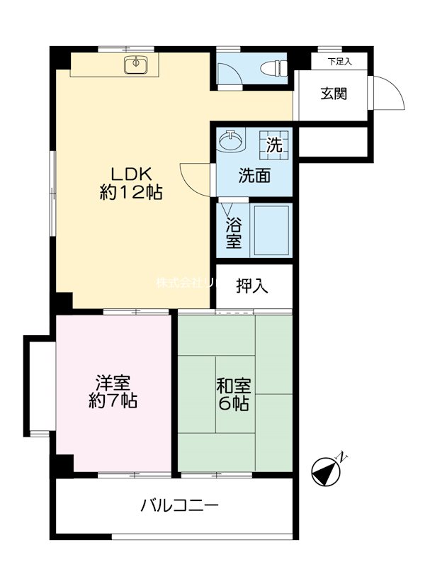 ハイツオーロラ 間取り図
