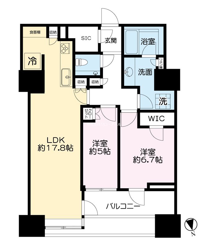 三田ガーデンヒルズN棟 間取り図