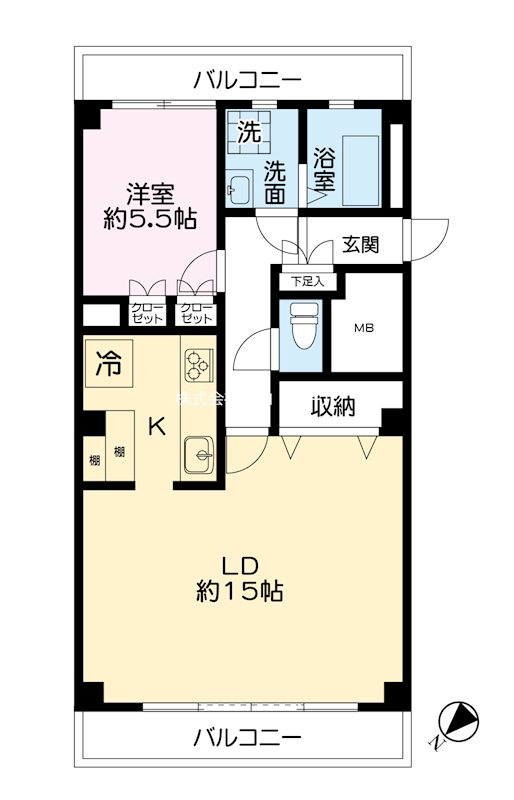 ニュー常盤松マンション 504号室 間取り