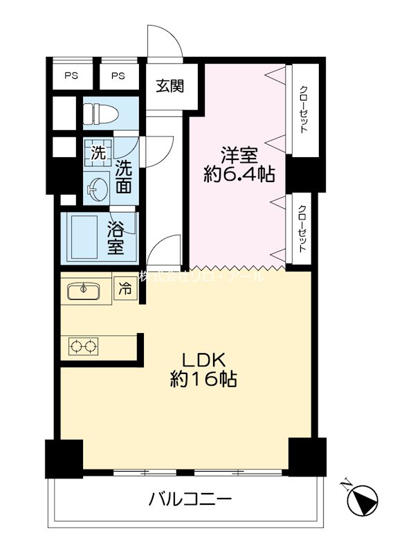 101号室 間取り