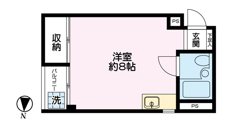 カーサ広尾 103号室 間取り