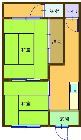 広川町羽衣荘 間取り