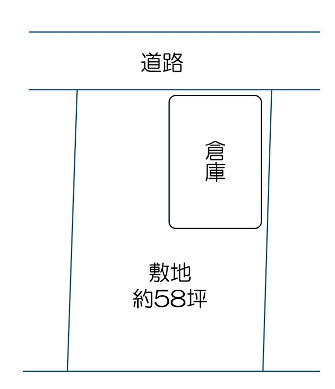 【貸倉庫】有田市千田　貸倉庫　約7.5坪 間取り