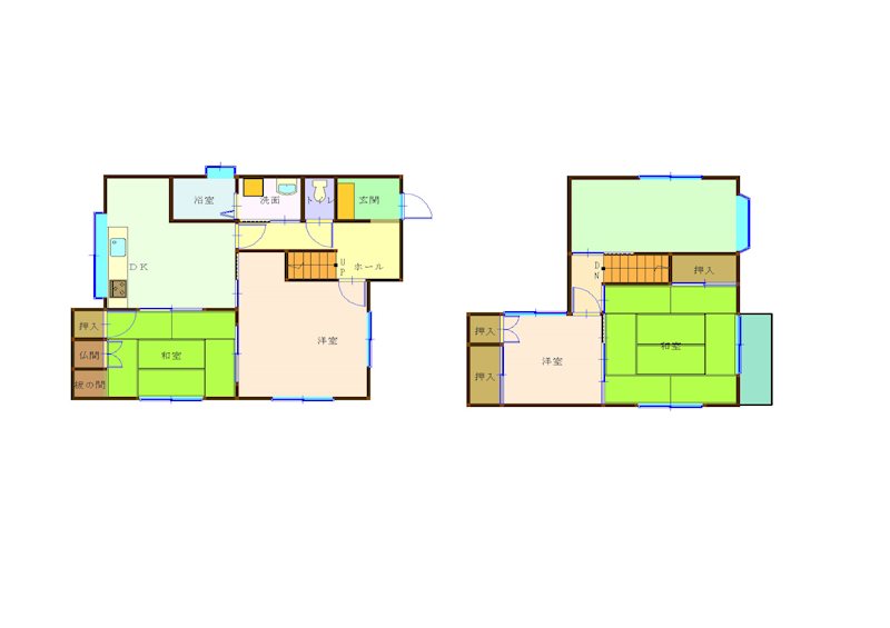 一戸建て　有田川町　 間取り