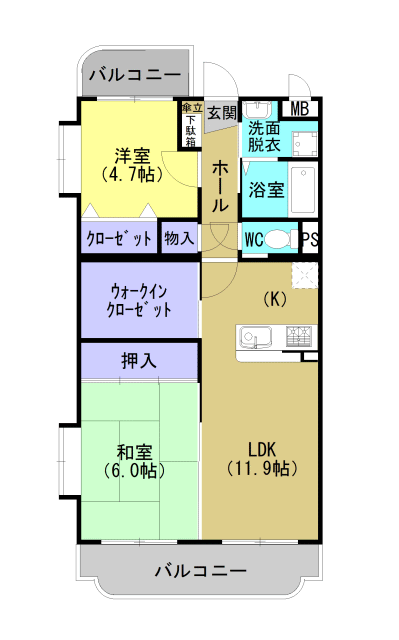 サンライズK 間取り