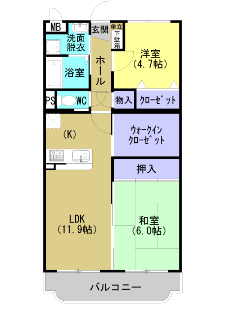サンライズK 間取り