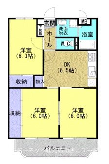 キャッスルパークうえやま 間取り