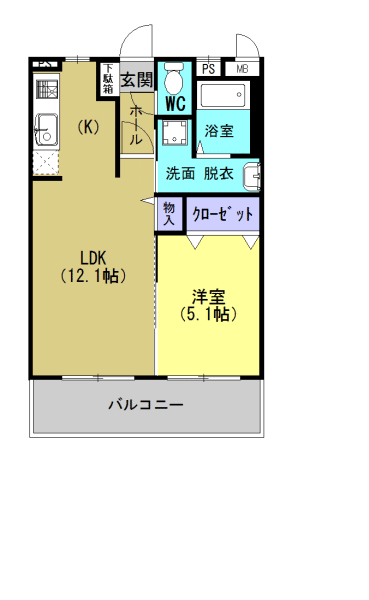 ヒルズ唐湊 間取り