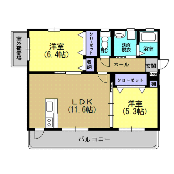 WINDY 紫原 間取り