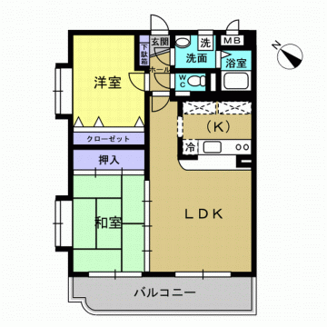 エスポワールUSuKi 間取り