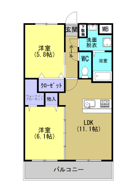 Ｙ＆Ｍ　アミティエ 間取り