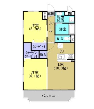 ミルフルール 間取り