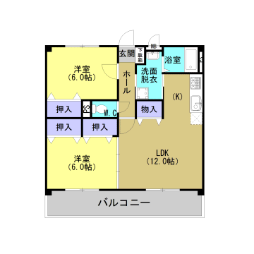 パークサイド山ノ内A 間取り