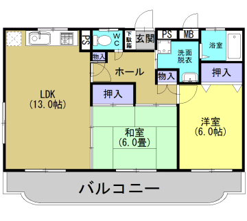 ウイングⅠ 間取り