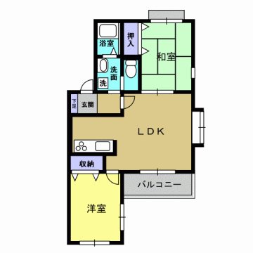 シャトー光の森D 間取り