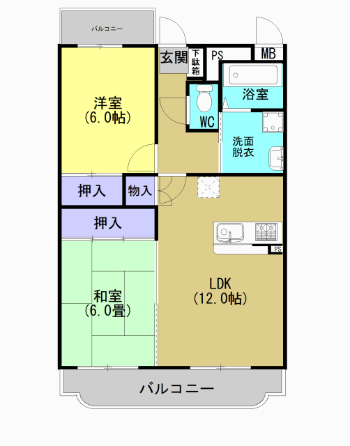 グランディールⅢ（八王寺） 間取り