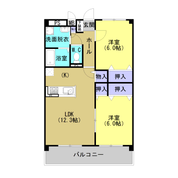 グランディールさくら 間取り