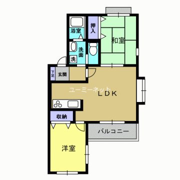 シャトー光の森B 間取り