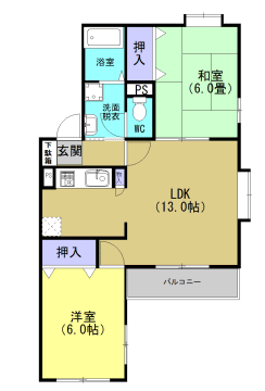 シャトー光の森C 間取り