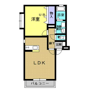 パークサイド山ノ内B 間取り
