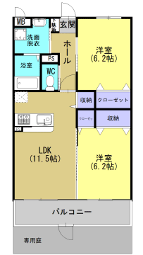 コンフォート菊池 間取り