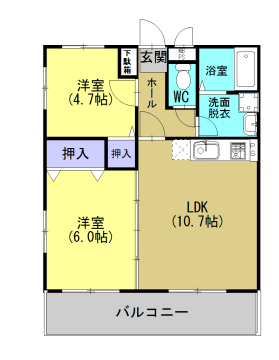 グランディール北宮 間取り
