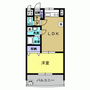 GRANDEUR TENJIN 間取り