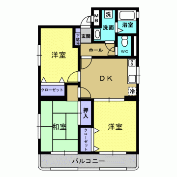 ユーミー長田B棟 間取り