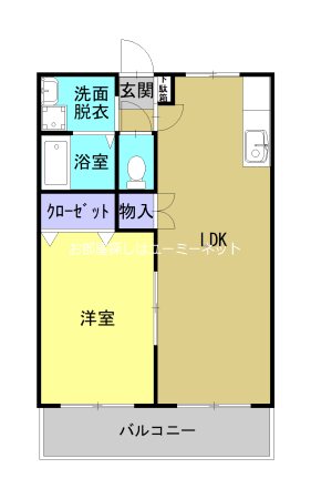 若葉ハイツ（鹿児島） 間取り