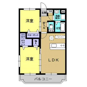 セトル伊集院Ⅱ 間取り