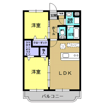 セトル伊集院Ⅱ 間取り
