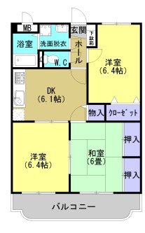 エトワール弐番街　弐号館 間取り