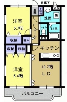プリムヴェールＡ 間取り