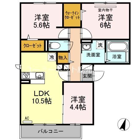 ソレイユ・ルヴァン Ⅰ 間取り