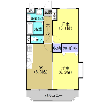 ユーミーアズール 間取り