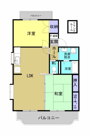 アルカザールB棟 間取り
