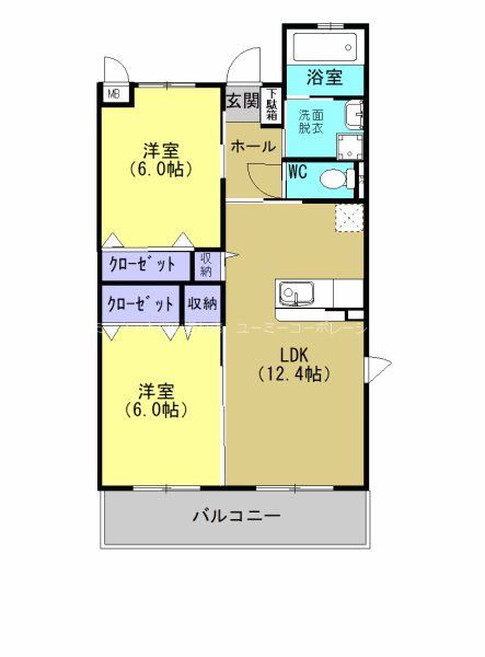 Lien Lavie A 間取り