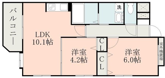 クラージュ田上 間取り