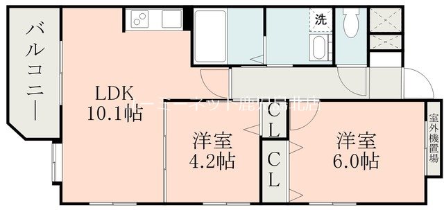 クラージュ田上 間取り