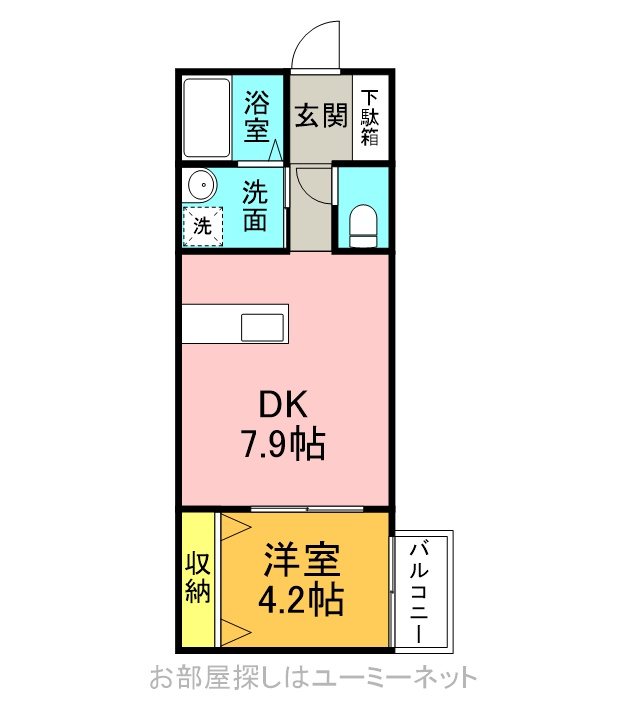 エルミタージュ長田 間取り