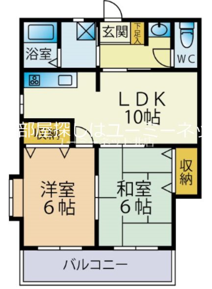 コンフォールふく 間取り