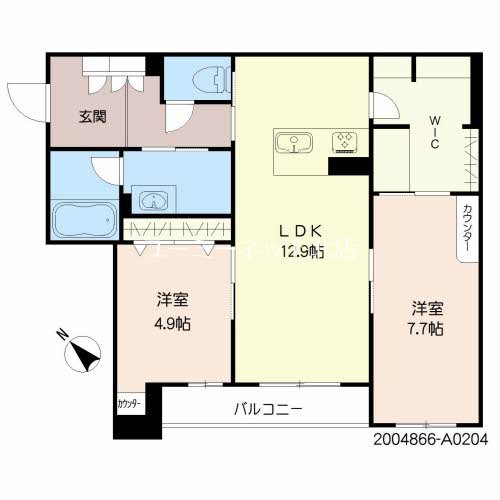 グランメゾン下荒田 間取り