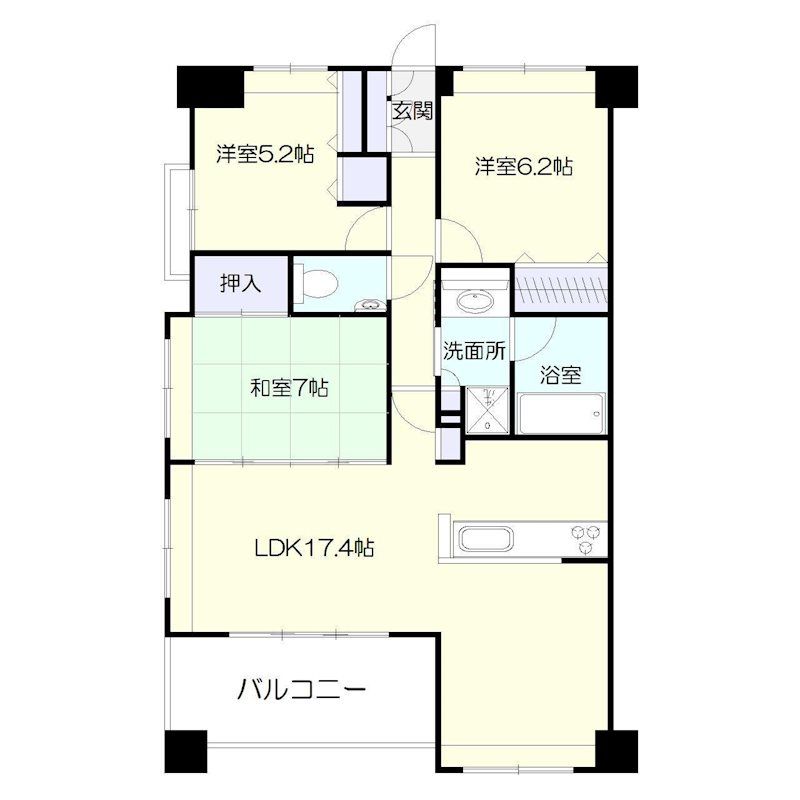 ＪＧＭヴェルデ城山 間取り