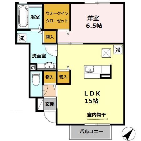 Penny　Lane　A棟 間取り