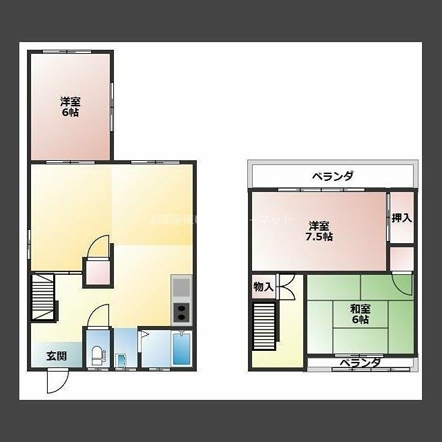 青葉台ファクトリー貸家 間取り