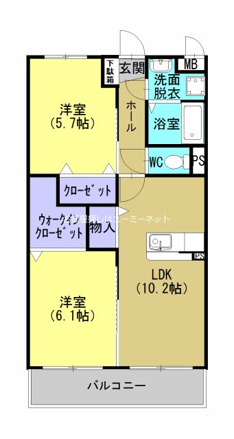 CORPOROUSみやこ 間取り
