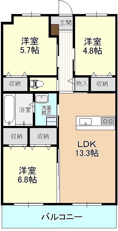 ひだまりレジデンスⅠ 間取り