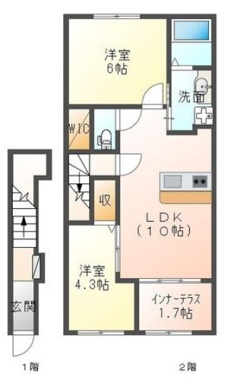 Ａ・グランドパレスⅡ 間取り